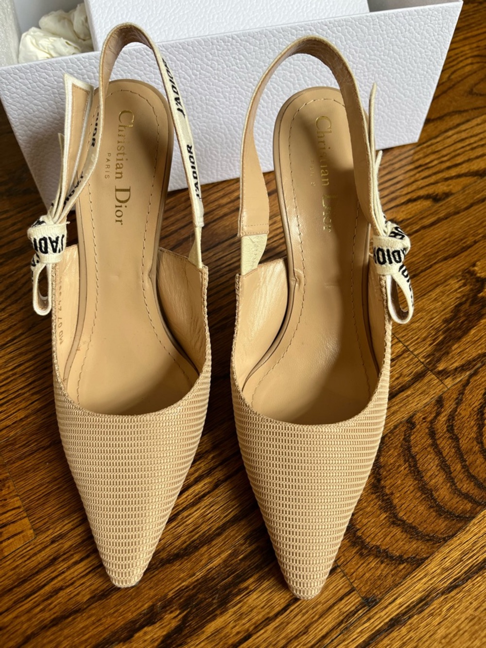 Dior Pink Blush J'Adior Slingback Pointed Toe Pump - 8.5 - Picture 7 of 14